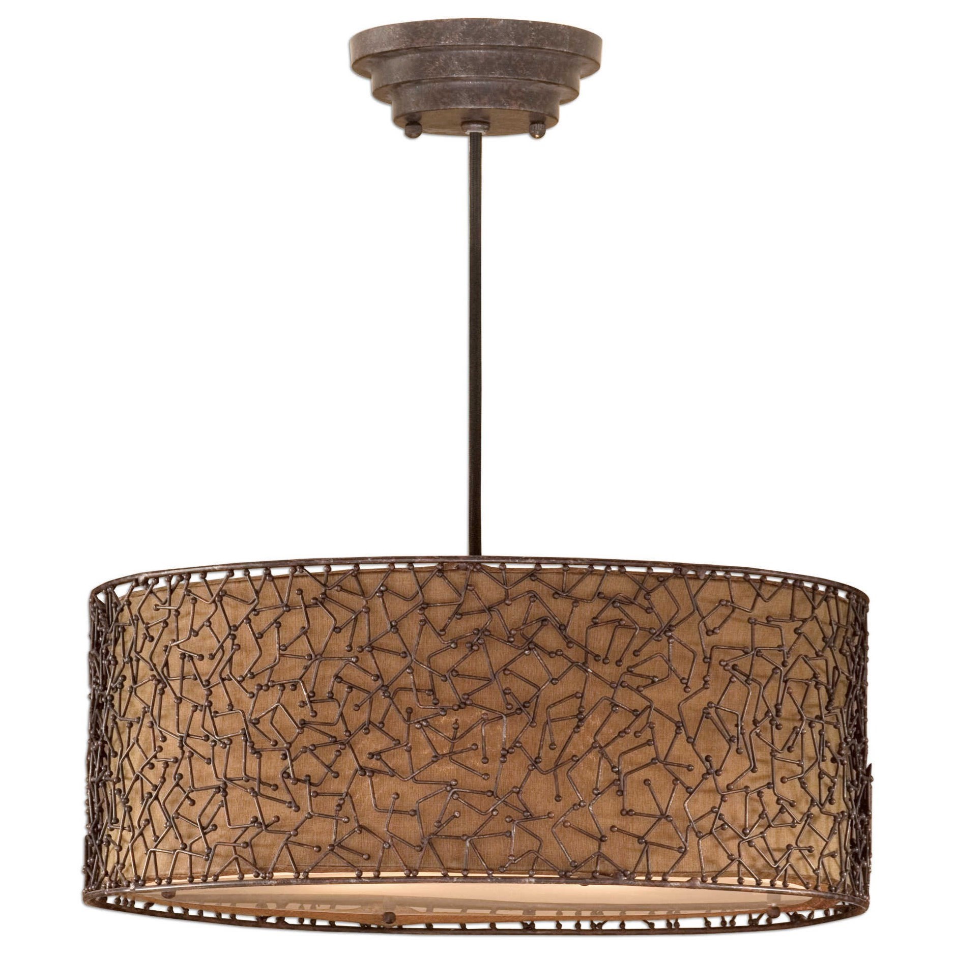 Uttermost Lighting Fixtures Pendant Lights UT2321430 Brandon 3 Light